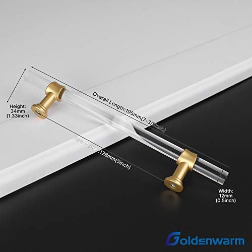 GoldenWarm 10-Piece Kitchen Cabinet Handles