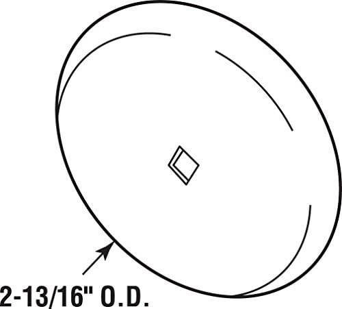 SafeGuardBackplate 2-1316 In cabinet knob backplate