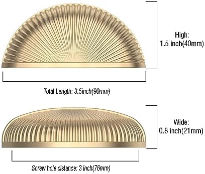 Asidrama 10-Piece 3-Inch Kitchen Cabinet Pulls
