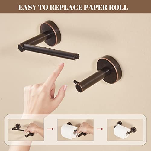 WEIKO Bronze Toilet Paper Holder Towel Ring Set