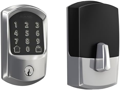Bright Chrome Smart Deadbolt Lock