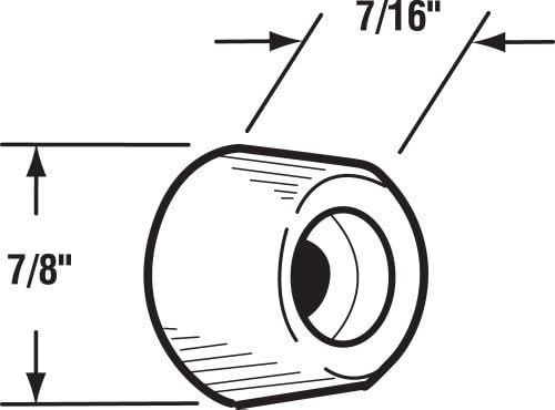 Insulated Durable White Rubber Bumper for Furniture Doors 4-Pack