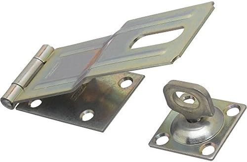 Zinc-Plated Safety Hasp 6-Inch Swivel Staple