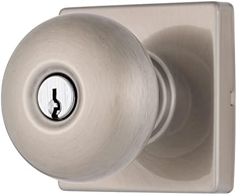 Brinks Sleek Satin Nickel Door Knob for Modern Homes