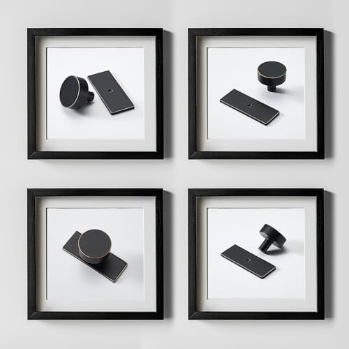 Black-Gold Cabinet Knobs