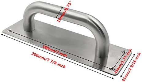Sturdy Stainless Steel Door Pull Plate with Handle