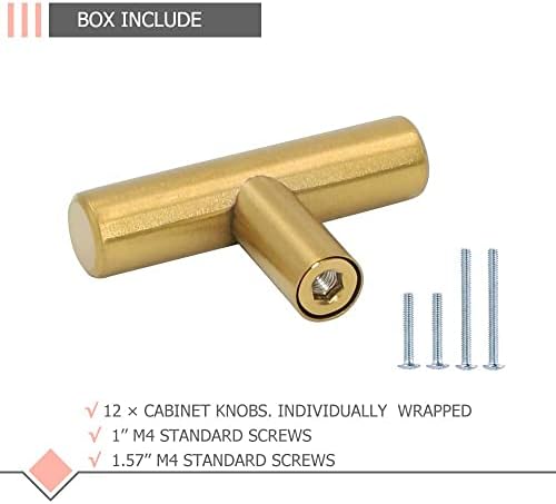 LONTAN 35-Piece Gold and Brushed Brass Cabinet Knobs and Pulls