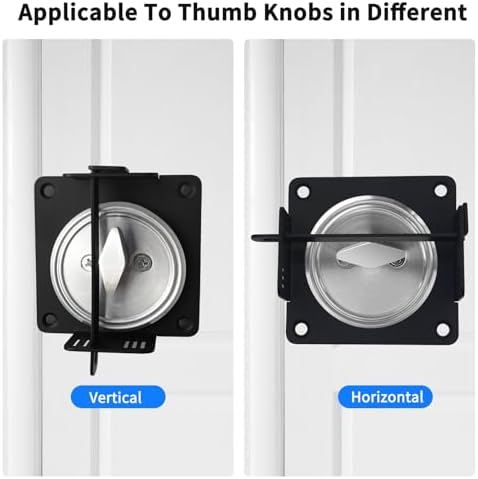 Enprotty Deadbolt Lock Guard Prevents Thumb Turns Adhesive Backing