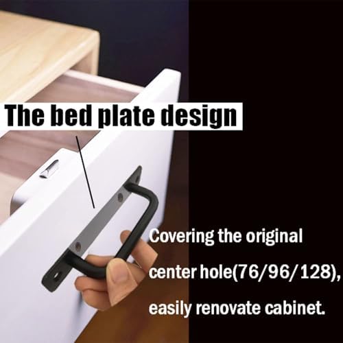 Premium 12-Piece 5-Inch Matte Black Cabinet Handles