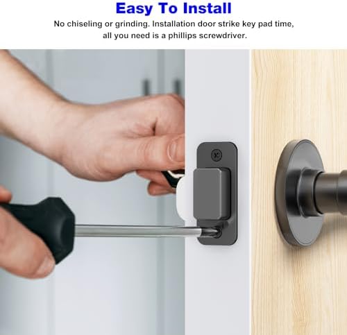 Black Door Strike Plate