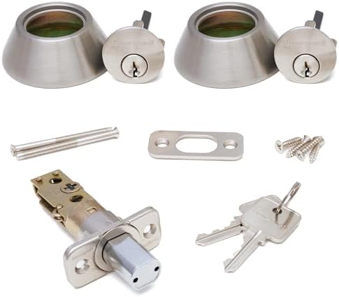 Honeywell - Double Cylinder Deadbolt Satin Nickel