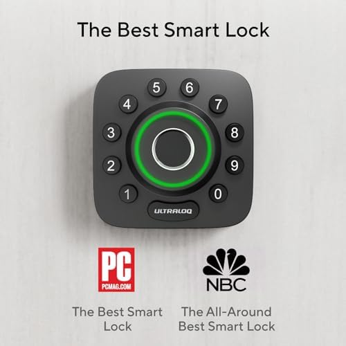 ULTRALOQ U-Bolt Pro Smart Lock 6-in-1 Keyless Entry Deadbolt Lock