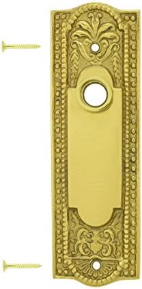 Renovators Supply Manufacturing Door Back Plate Brass Escutcheon Cover