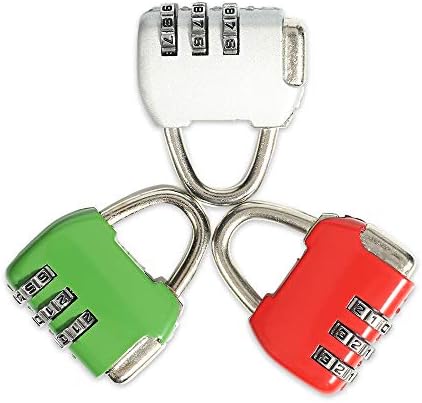 Perfect Combination Padlock Set 3-Digit Code Zinc Alloy Durable and Bug-Proof