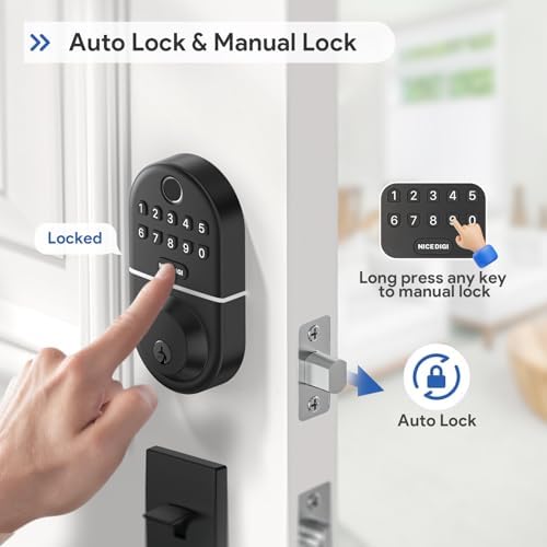 NICE DIGI Keypad Deadbolt Lock for Front Door