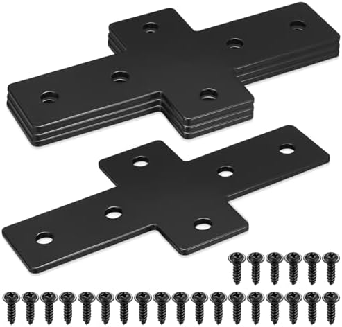 4-Piece Cross-Flat Plate Bracket Set for 3535 Aluminum Profile