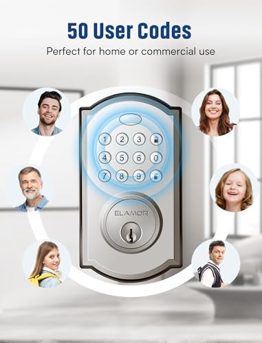 ELAMOR M19 Smart Keyless Entry Door Lock Set