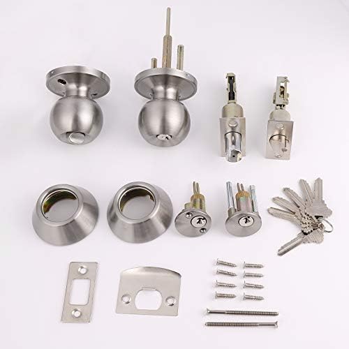 6-Piece Keyed Alike Door Knob Set with Deadbolts
