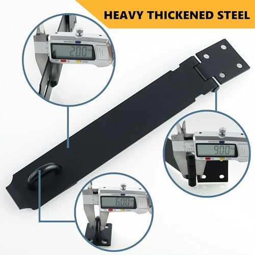 Alise Stainless Steel Hasp Lock for Doors Matte Black Premium Hinges