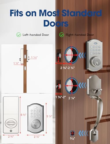 ELAMOR M19 Smart Keyless Entry Door Lock Set