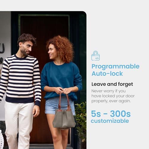 Lockly Secure Front Door Smart Lock with AI Fingerprint Entry