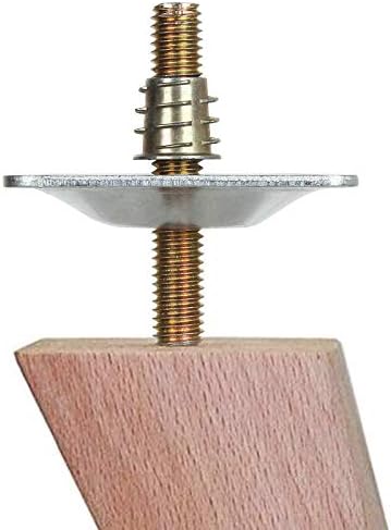 Furniture Legs Mounting Plates Heavy-Duty Top Plates for Sofas More