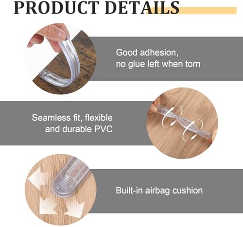 High-Quality Silicone Wall Bumper Guards for Furniture - 4-Piece Set
