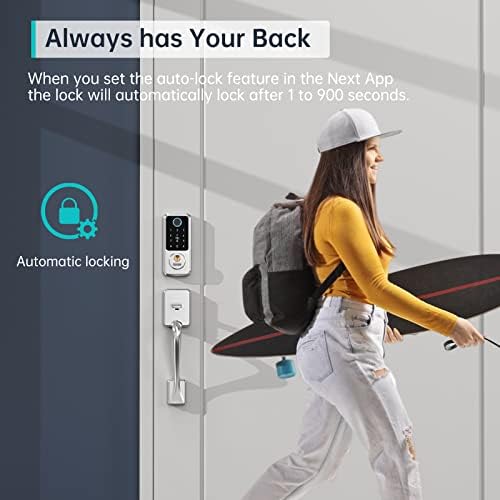 Hornbill Smart Lock - Keyless Entry Door Lock with Alexa Fingerprint Recognition