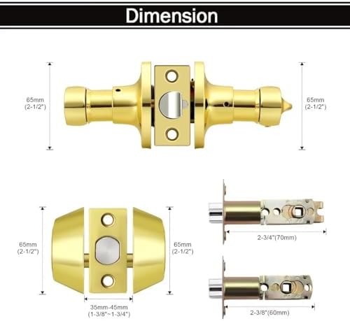 3 Pack Keyed Door Lock Set with Double Cylinder Deadbolts