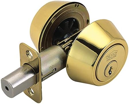 Durable Polished Brass Double Cylinder Deadbolt