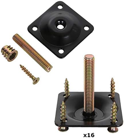 16-Piece Leg Mounting Plate Set Heavy Duty