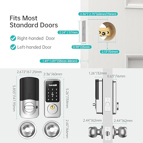 Hornbill Keyless Entry Door Lock Ensure Security One-Step Solution