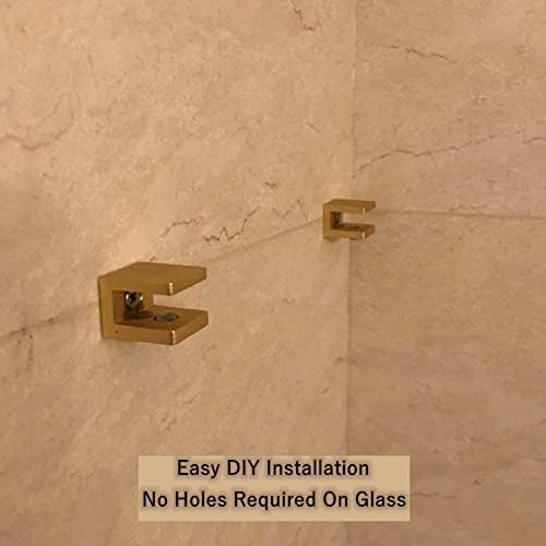 Versatile Glass Shelf Clamp Durable Easy to Use Aesthetic