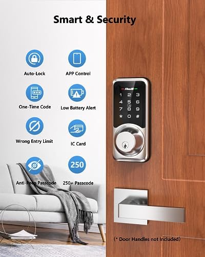 Zowill Smart Lock with APP Control and Touchscreen Keypad