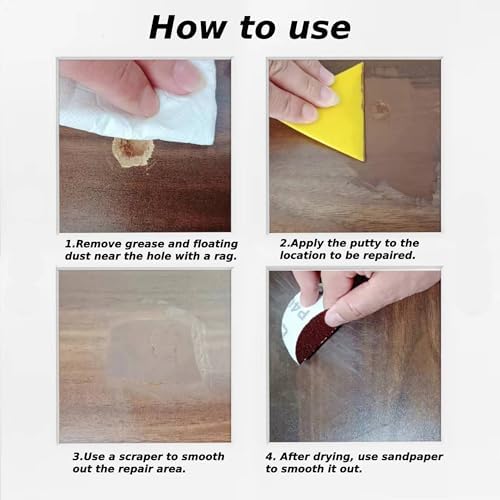 Stainable White Wood Filler Easy Furniture Repair