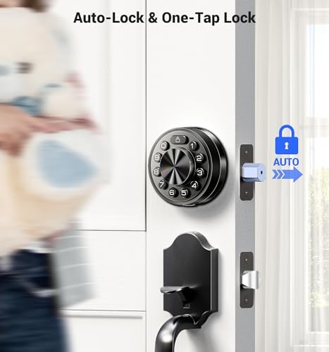 Veise Smart Deadbolt with 2 Keys for Front Door Activation