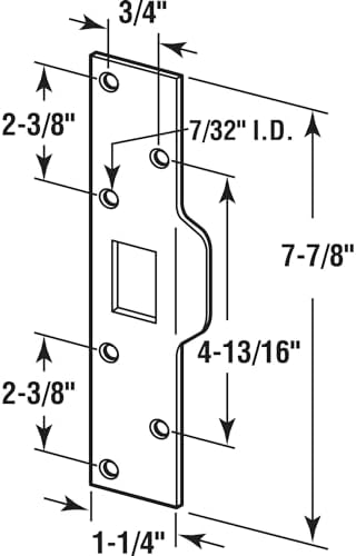Maximum Security Door Latch Satin Nickel Finish