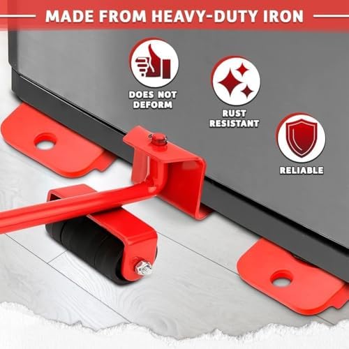 Secure 360 Furniture Lifter with 4 Roller Sliders for Easy Moving
