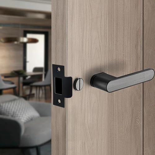 4Pcs Black Purple Strong Metal Deadbolt Strike Plate Home Security 70x28mm