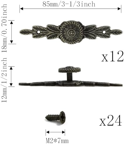 12-Piece Vintage Cabinet Knobs Set