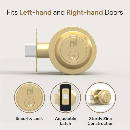 Secure Entry Deadbolt Lock withversatile Installation