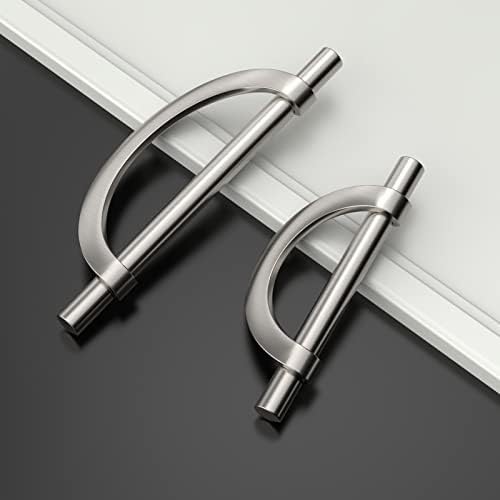 Amerdeco 10-Pack Brushed Satin Nickel Cabinet Pulls