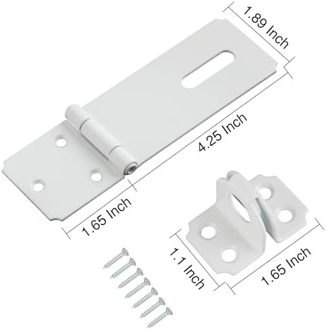 Durable stainless steel door hasp lock