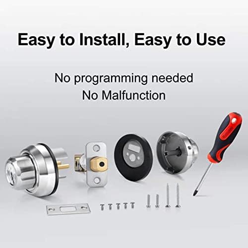 EASILOK Twist-to-Lock Deadbolt Lock Pair