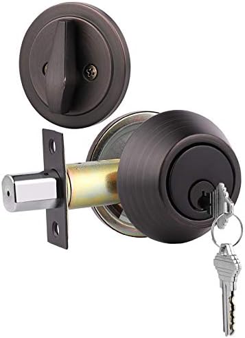Gobrico 5-Piece Set Oil Rubbed Bronze Keyed-Alike Deadbolts