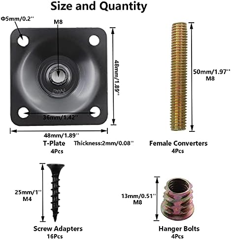 Durable leg plates for Sofa chairs