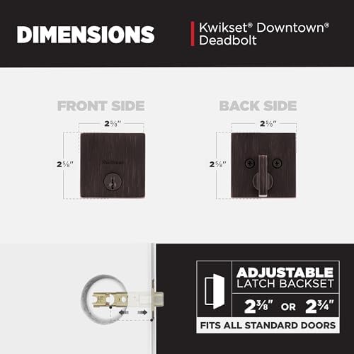Kwikset Downtown 3-in-1 Keyed Deadbolt Lock