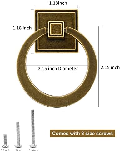 Antique Brass Pull Set for Cascading Handles