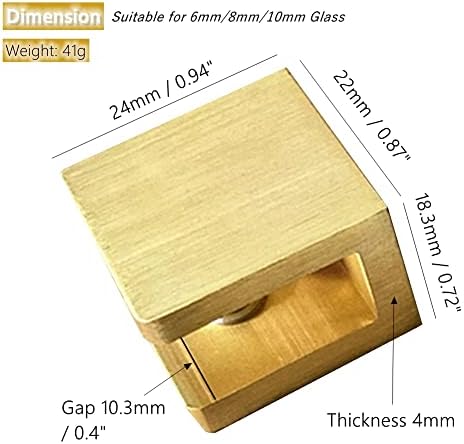 Versatile Glass Shelf Clamp Durable Easy to Use Aesthetic