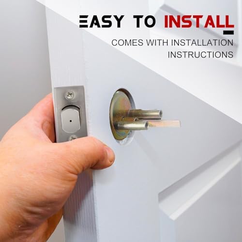 Tandefio 2 Pcs Vacant Occupied Bathroom Deadbolt with Occupancy Indicator